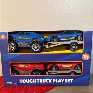 Tough Truck Play Set - Blue and Red